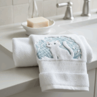 Toalha de Banho Personalizada - Bordado em Relevo