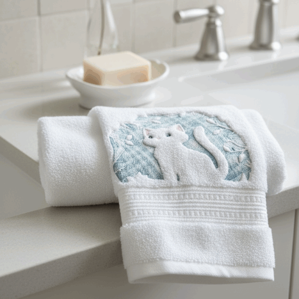 Toalha de Banho Personalizada - Bordado em Relevo